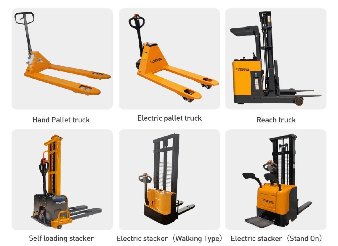 Full line of LTMG warehouse equipment