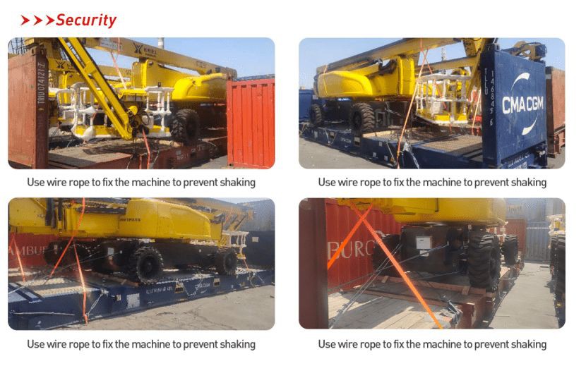 shipping plan of telescopic boom truck