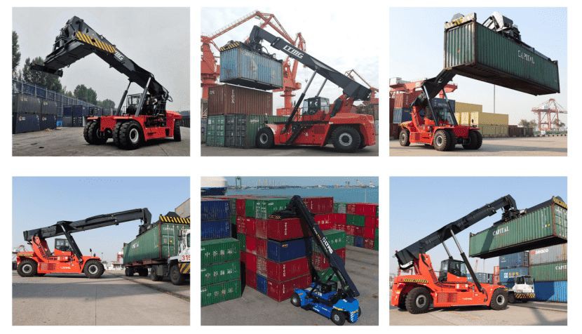 usage of reach stacker container