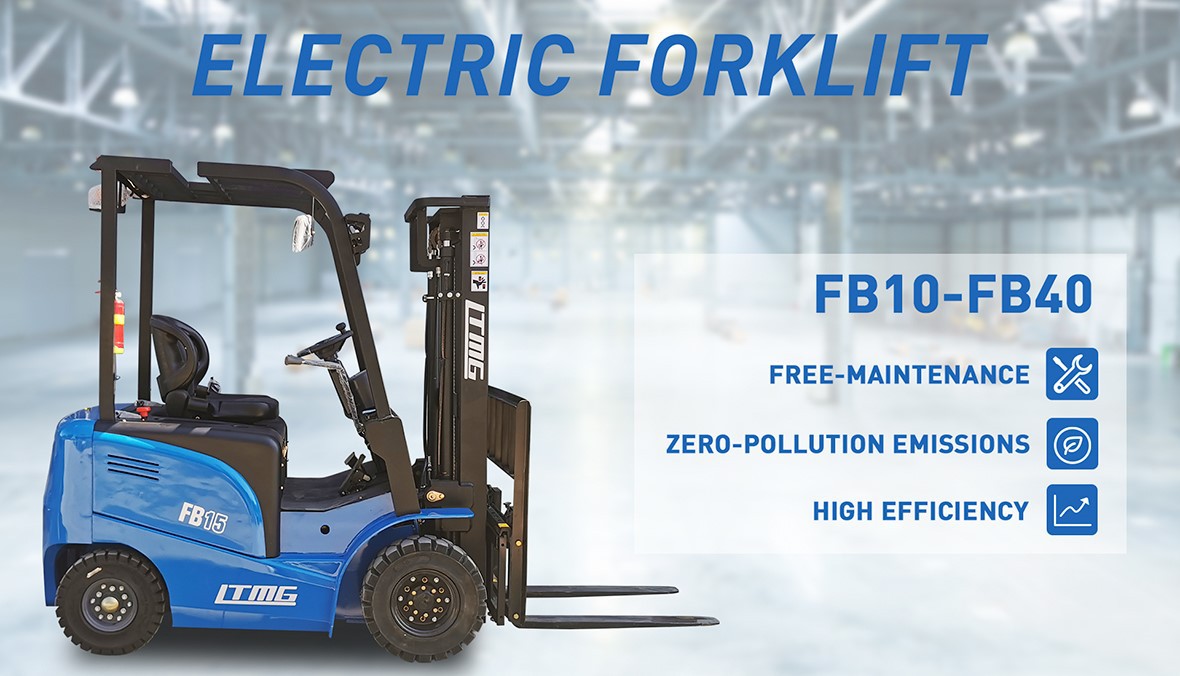 image of electric powered forklift