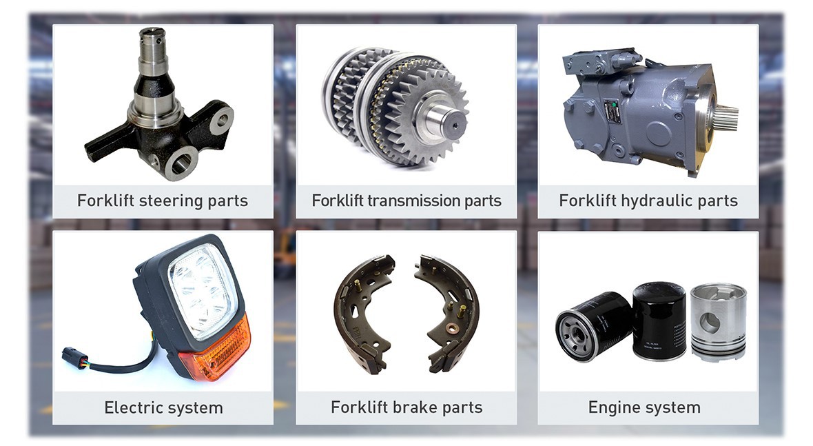 Configuration of electric fork truck