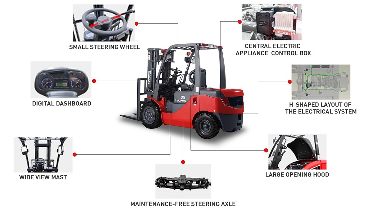 diesel lift truck detail