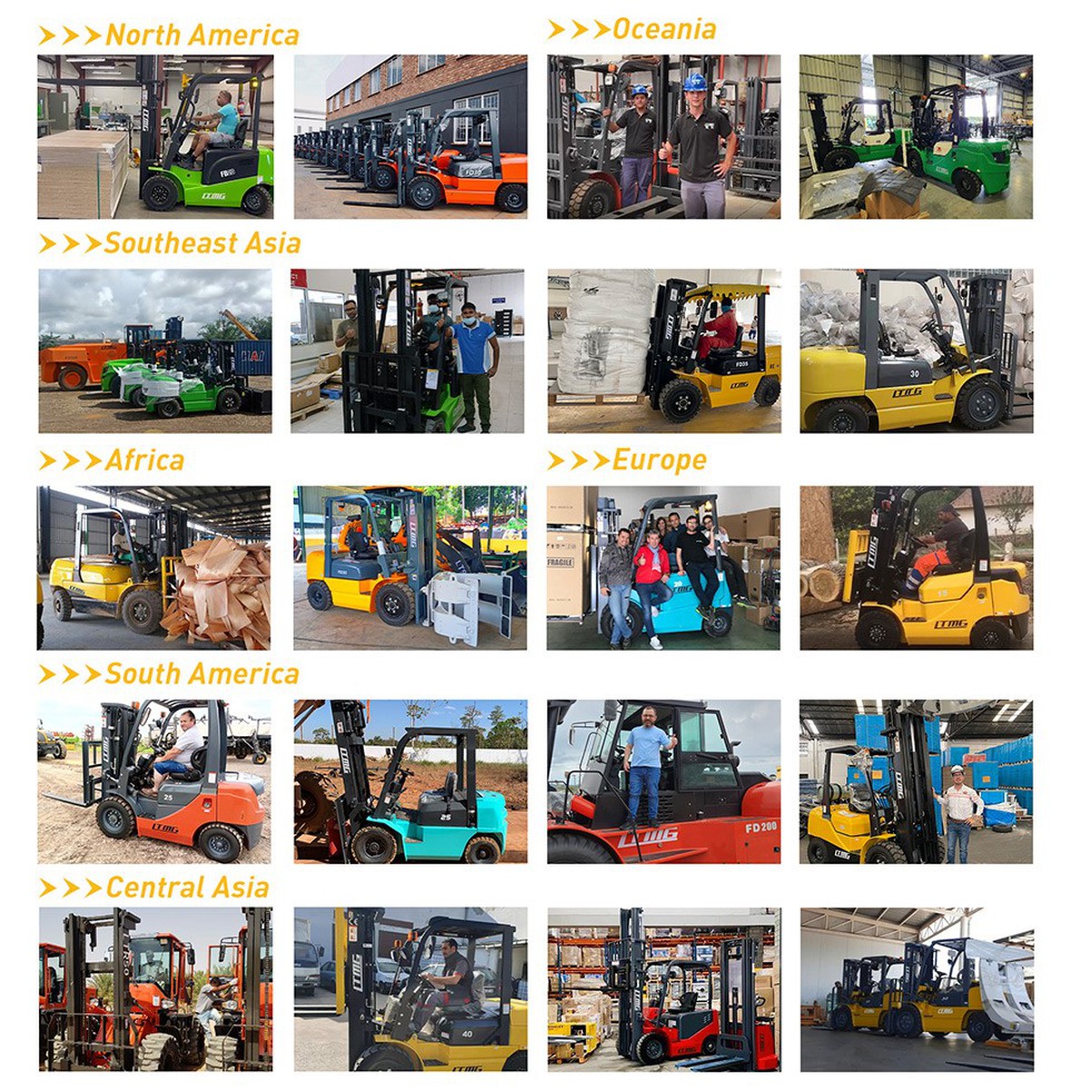 4 wheel drive forklift