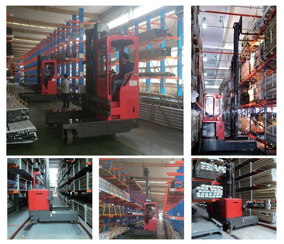 usage of multi directional forklift trucks