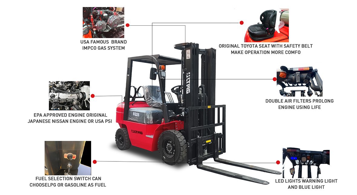 specification of lpg for forklift