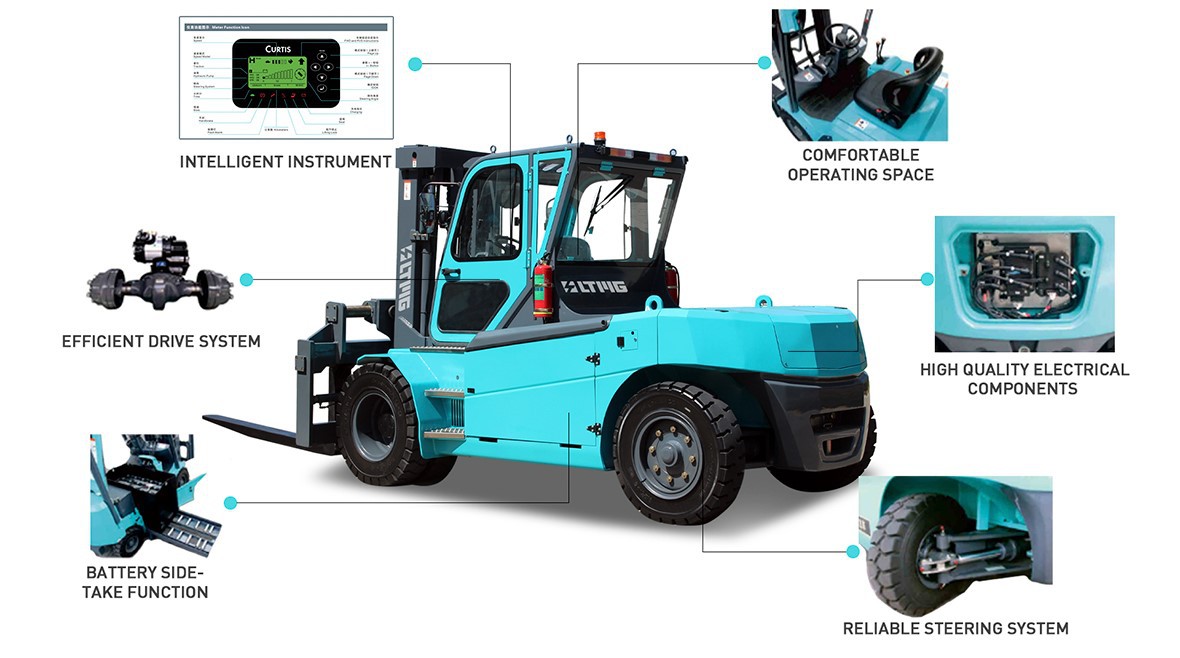 specification of heavy duty electric forklift