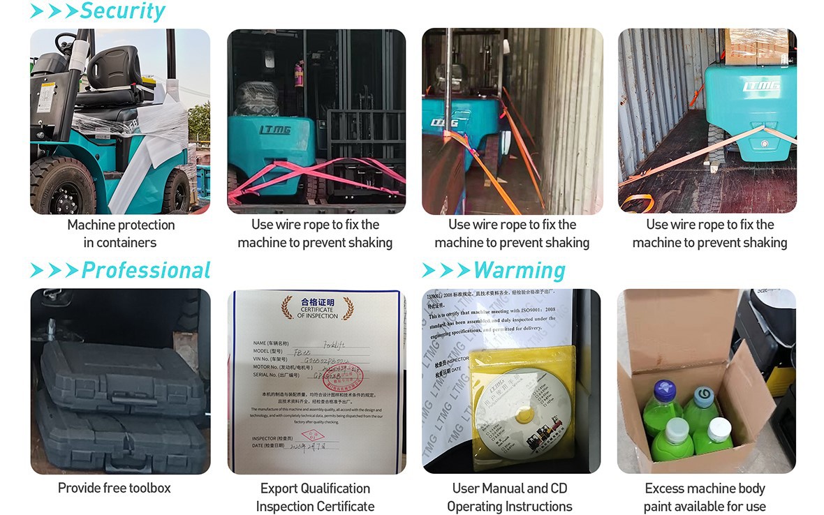 shipping plan of electric forklift trucks for sale