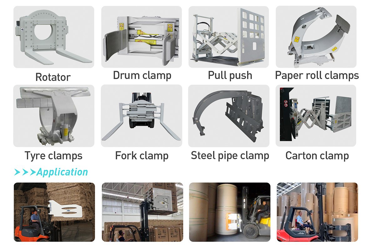 attachment of high capacity electric lift truck