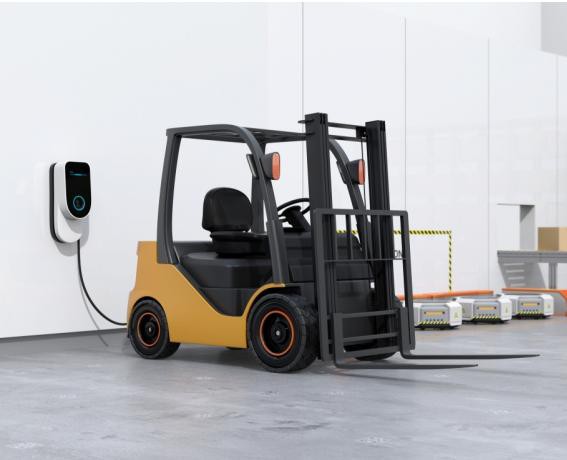 electric forklift charge type