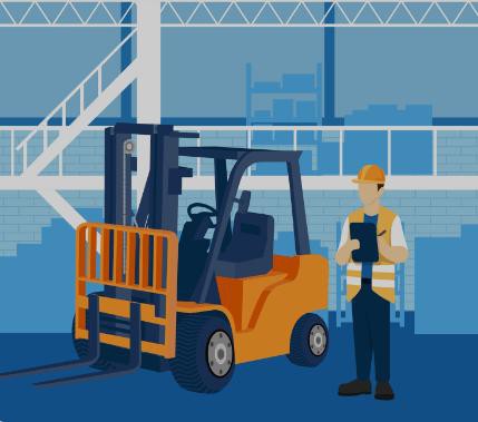 battery electric forklift