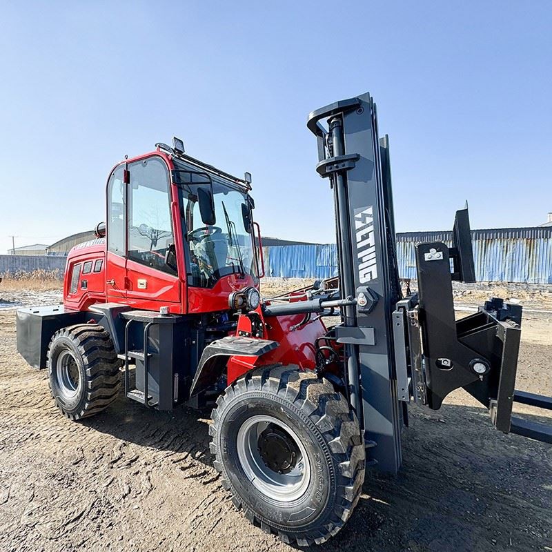 forklift attachment hinged fork