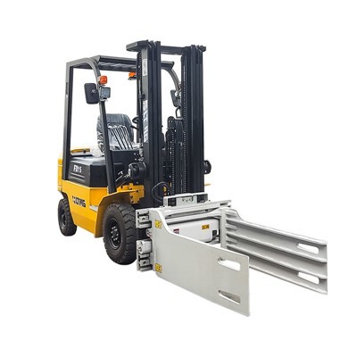 Small Forklift With Bale Clamp Attachment